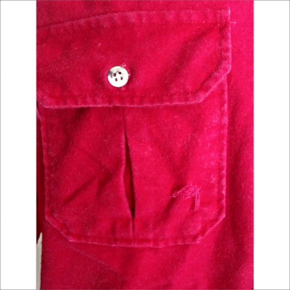 Vintage Cabelas Outdoor GearRed Long Sleeve Shir - Picture 5 of 10